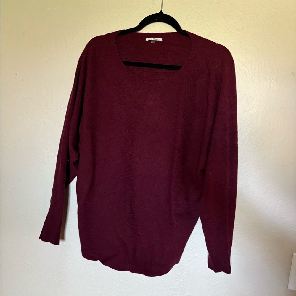 Elegant Maroon Crew Neck Sweater